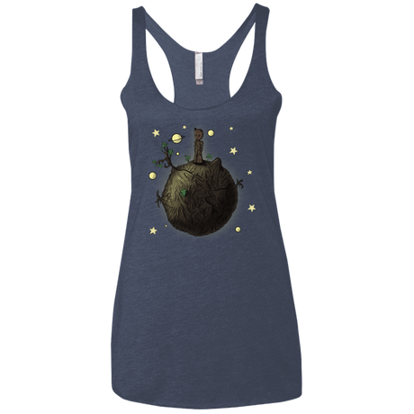 T-Shirts Vintage Navy / X-Small Le Petit Groot Women's Triblend Racerback Tank
