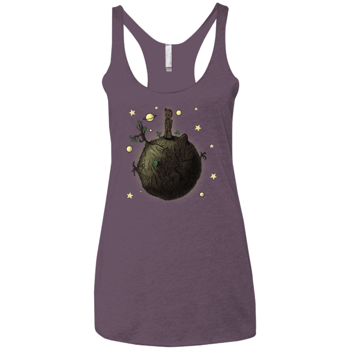 T-Shirts Vintage Purple / X-Small Le Petit Groot Women's Triblend Racerback Tank