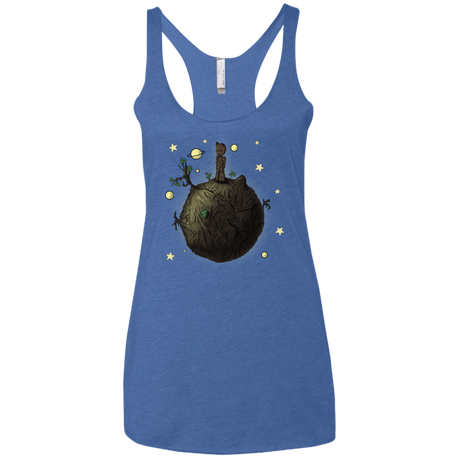 T-Shirts Vintage Royal / X-Small Le Petit Groot Women's Triblend Racerback Tank