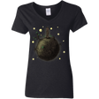 T-Shirts Black / S Le Petit Groot Women's V-Neck T-Shirt