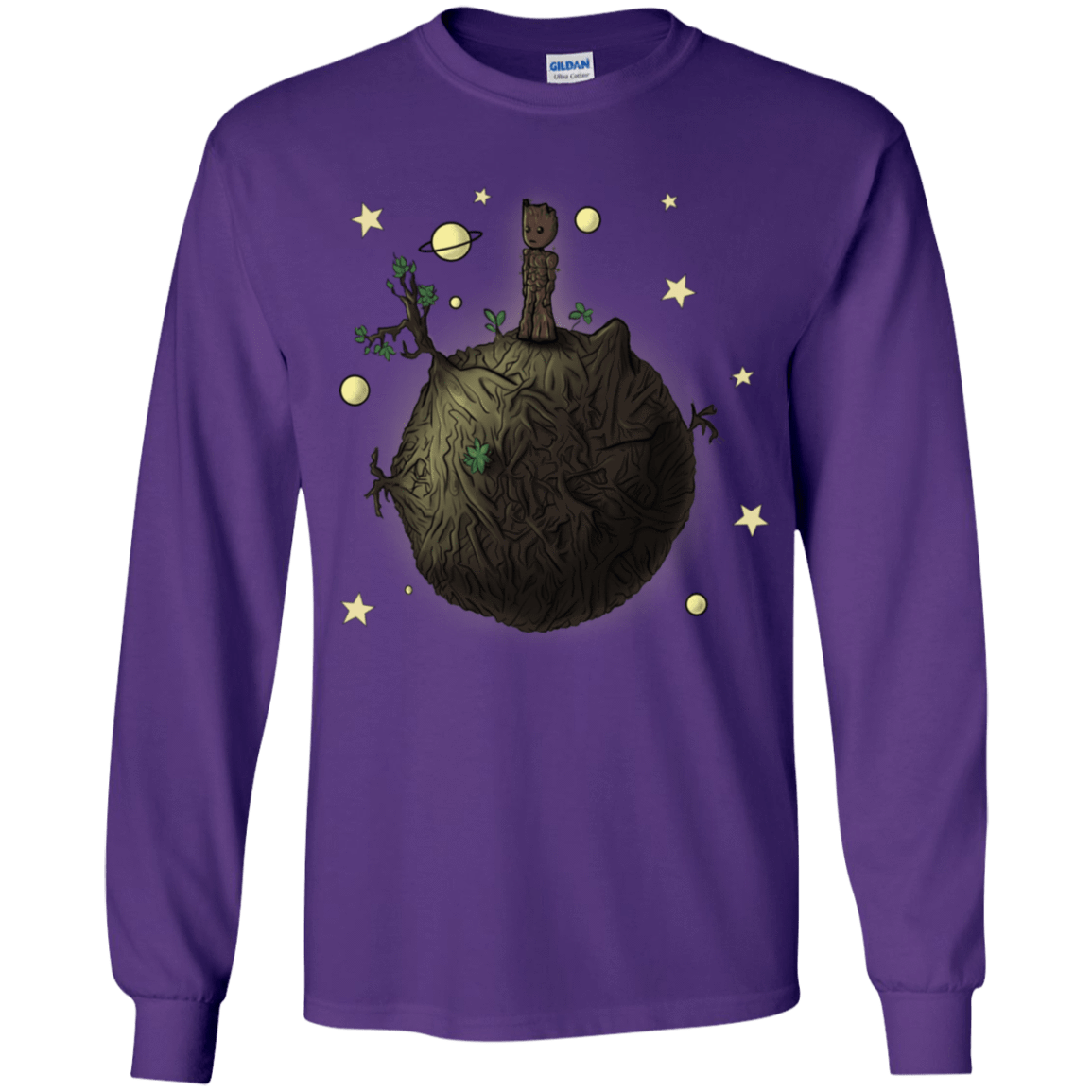 T-Shirts Purple / YS Le Petit Groot Youth Long Sleeve T-Shirt