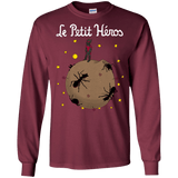 T-Shirts Maroon / S Le Petit Héros Men's Long Sleeve T-Shirt