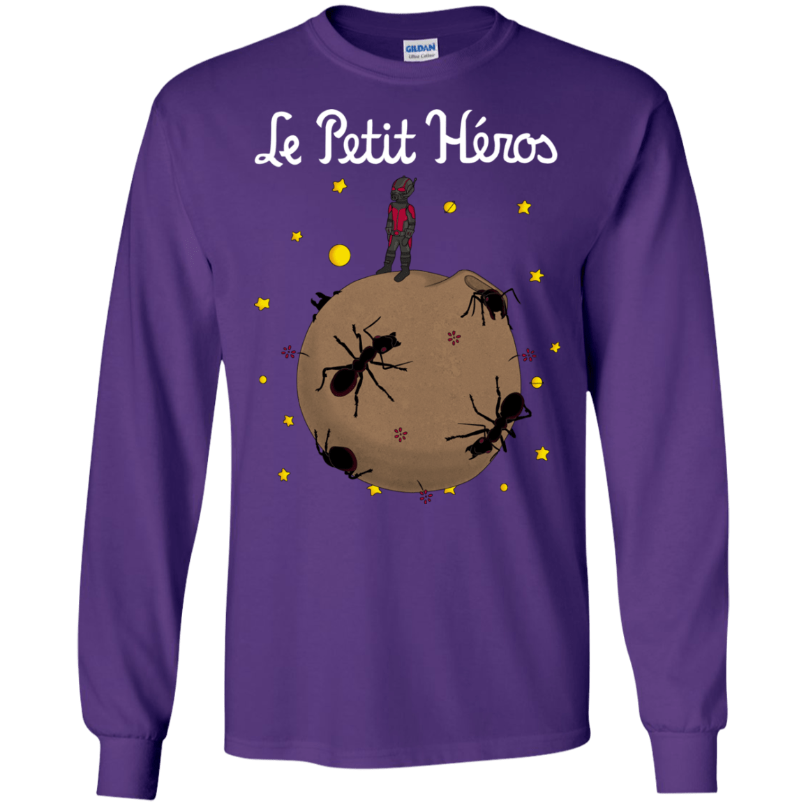 T-Shirts Purple / S Le Petit Héros Men's Long Sleeve T-Shirt