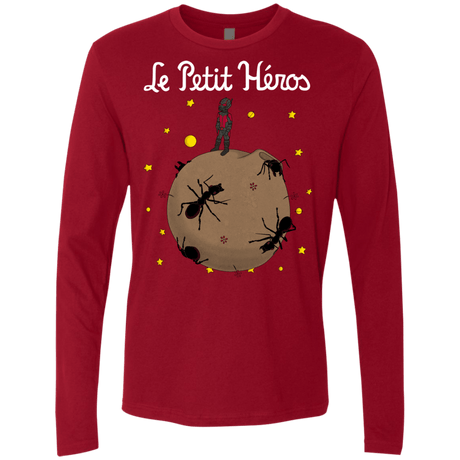 T-Shirts Cardinal / S Le Petit Héros Men's Premium Long Sleeve