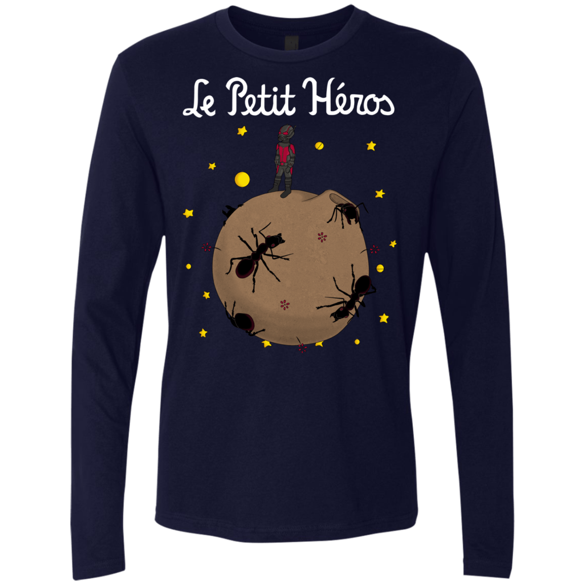 T-Shirts Midnight Navy / S Le Petit Héros Men's Premium Long Sleeve