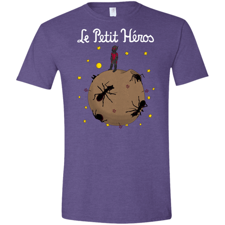 T-Shirts Heather Purple / S Le Petit Héros Men's Semi-Fitted Softstyle