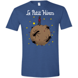 T-Shirts Heather Royal / X-Small Le Petit Héros Men's Semi-Fitted Softstyle