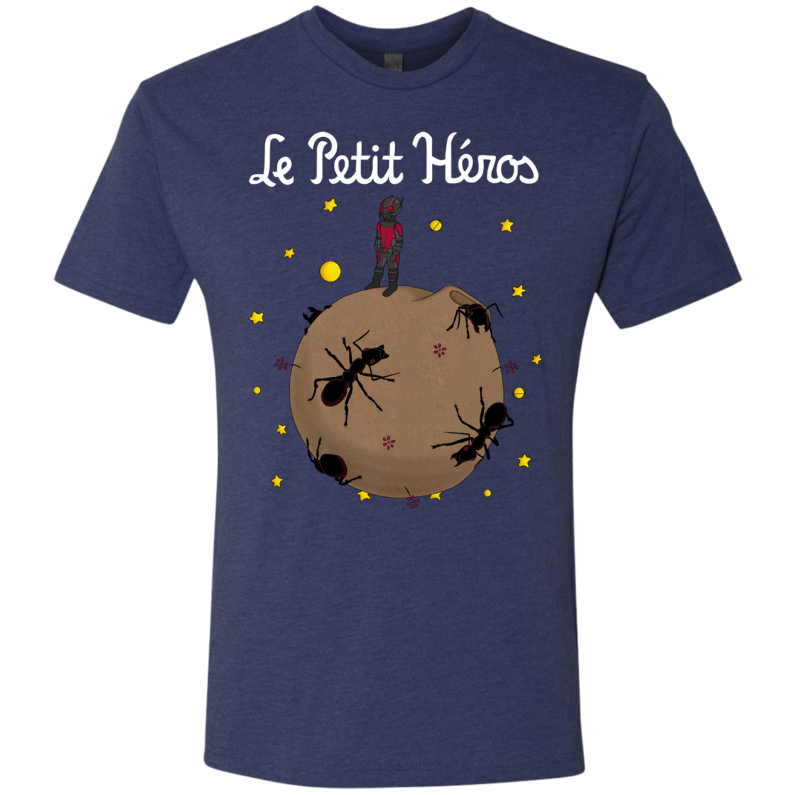 T-Shirts Vintage Navy / S Le Petit Héros Men's Triblend T-Shirt