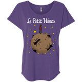 T-Shirts Purple Rush / X-Small Le Petit Héros Triblend Dolman Sleeve