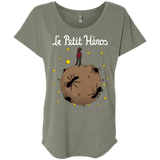 T-Shirts Venetian Grey / X-Small Le Petit Héros Triblend Dolman Sleeve