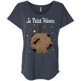T-Shirts Vintage Navy / X-Small Le Petit Héros Triblend Dolman Sleeve