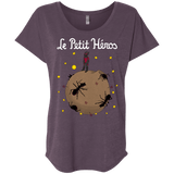 T-Shirts Vintage Purple / X-Small Le Petit Héros Triblend Dolman Sleeve