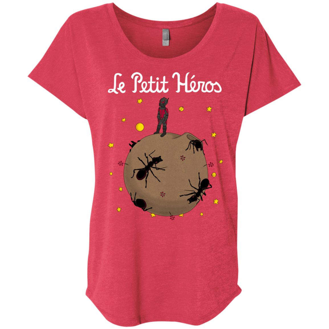 T-Shirts Vintage Red / X-Small Le Petit Héros Triblend Dolman Sleeve