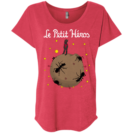 T-Shirts Vintage Red / X-Small Le Petit Héros Triblend Dolman Sleeve