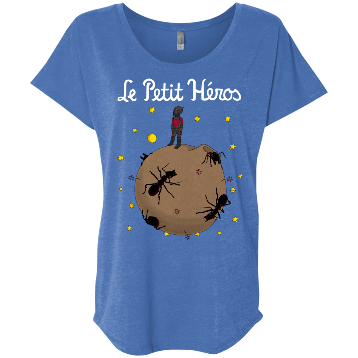 T-Shirts Vintage Royal / X-Small Le Petit Héros Triblend Dolman Sleeve