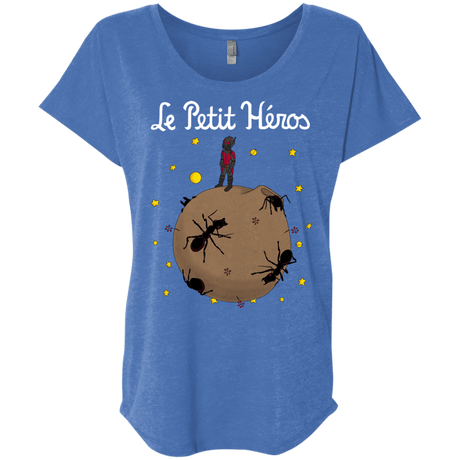 T-Shirts Vintage Royal / X-Small Le Petit Héros Triblend Dolman Sleeve