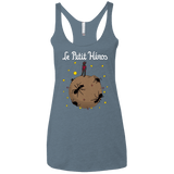 T-Shirts Indigo / X-Small Le Petit Héros Women's Triblend Racerback Tank