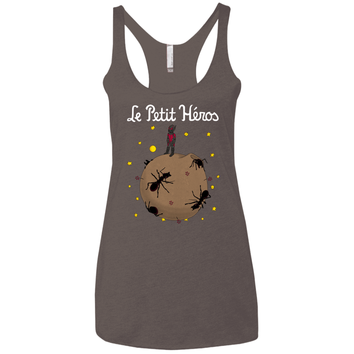 T-Shirts Macchiato / X-Small Le Petit Héros Women's Triblend Racerback Tank