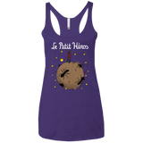 T-Shirts Purple Rush / X-Small Le Petit Héros Women's Triblend Racerback Tank
