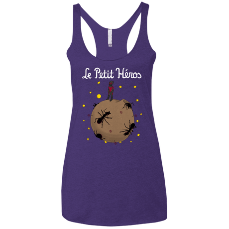 T-Shirts Purple Rush / X-Small Le Petit Héros Women's Triblend Racerback Tank