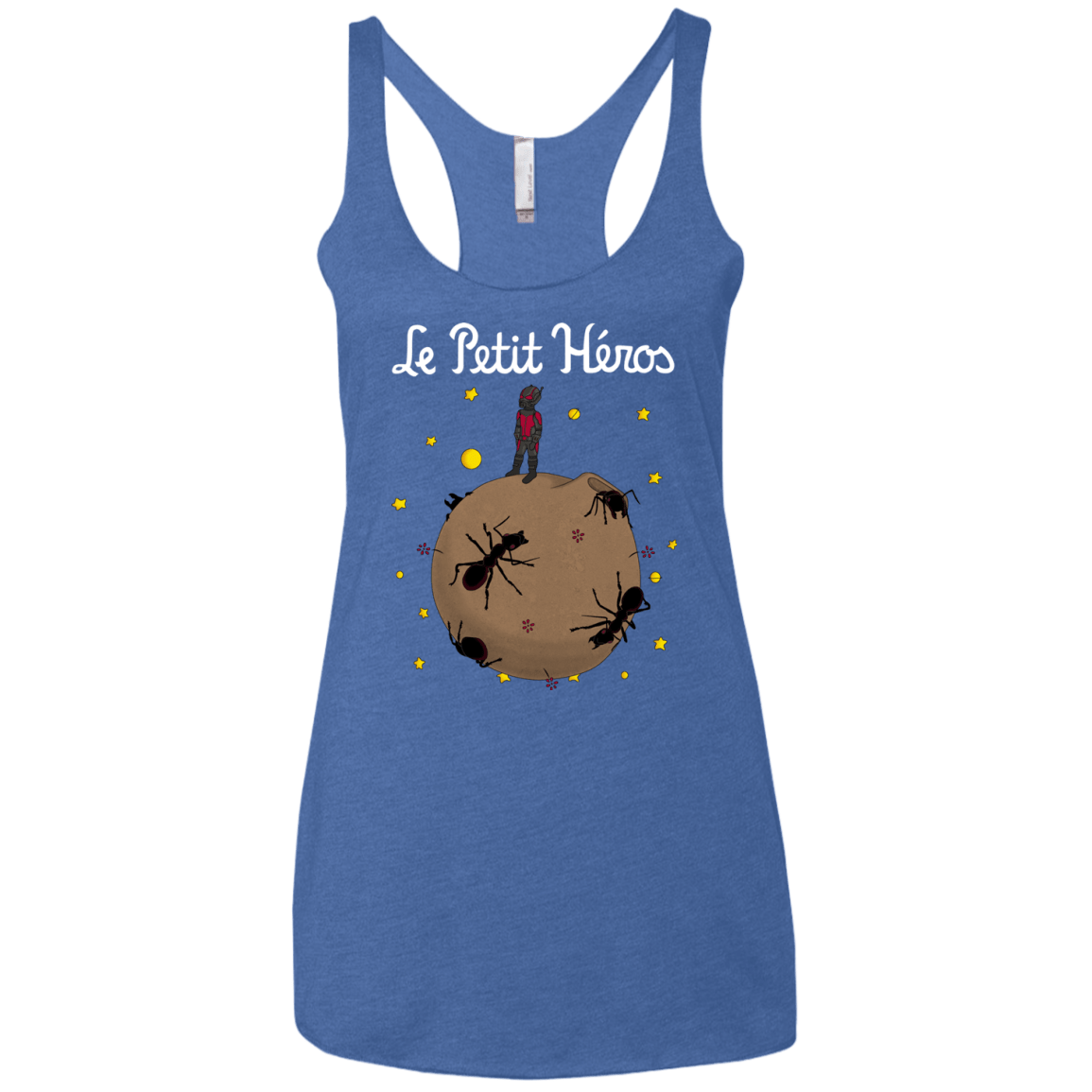 T-Shirts Vintage Royal / X-Small Le Petit Héros Women's Triblend Racerback Tank