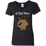 T-Shirts Black / S Le Petit Héros Women's V-Neck T-Shirt