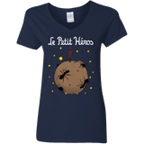 T-Shirts Navy / S Le Petit Héros Women's V-Neck T-Shirt