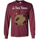T-Shirts Maroon / YS Le Petit Héros Youth Long Sleeve T-Shirt