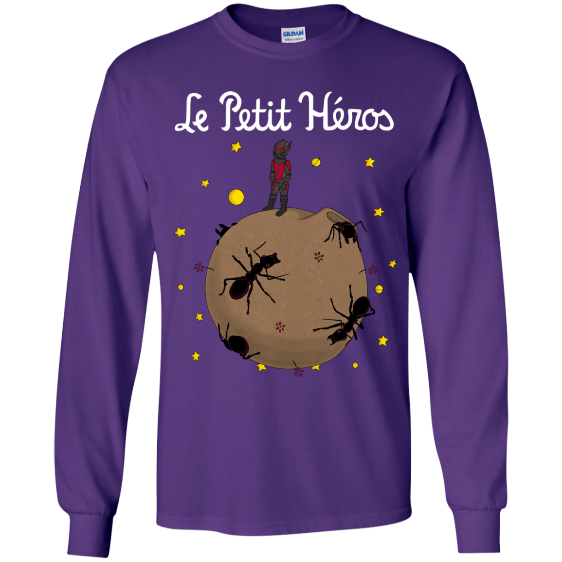 T-Shirts Purple / YS Le Petit Héros Youth Long Sleeve T-Shirt