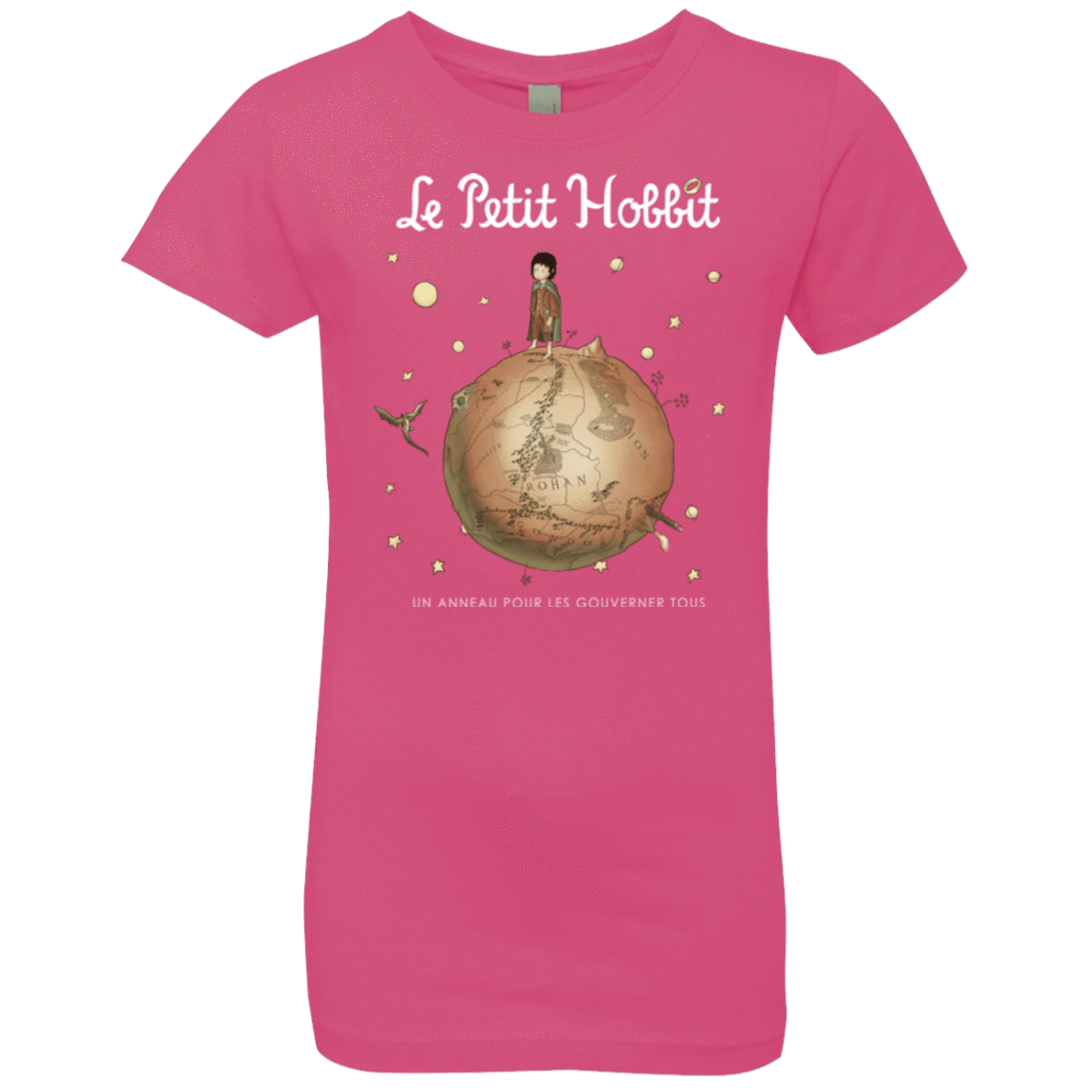 T-Shirts Hot Pink / YXS Le Petit Hobbit Girls Premium T-Shirt