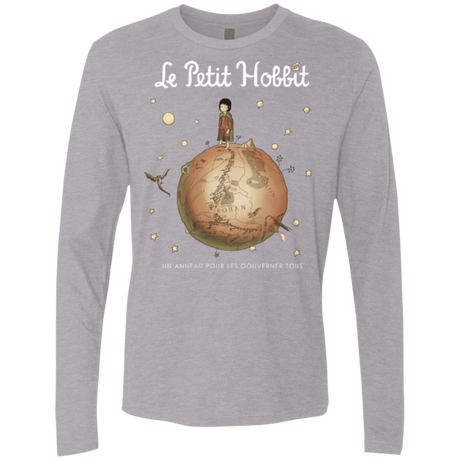 T-Shirts Heather Grey / Small Le Petit Hobbit Men's Premium Long Sleeve