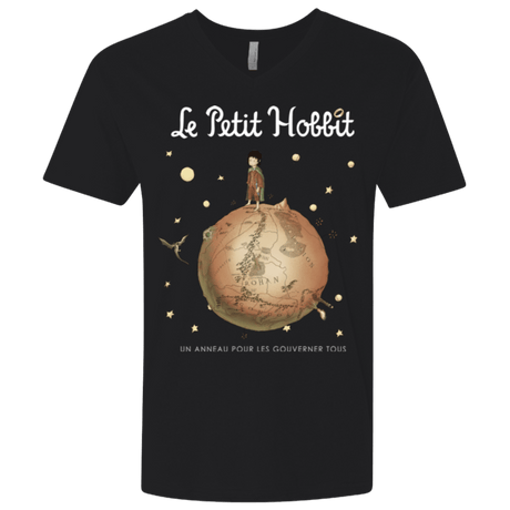 T-Shirts Black / X-Small Le Petit Hobbit Men's Premium V-Neck