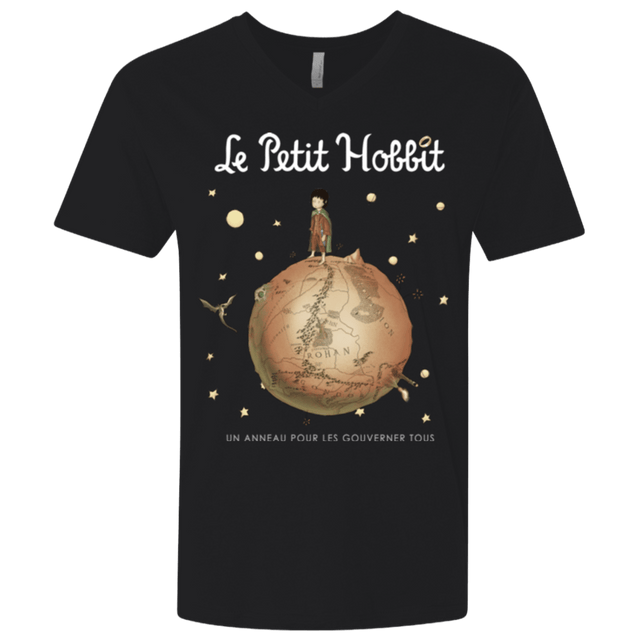 T-Shirts Black / X-Small Le Petit Hobbit Men's Premium V-Neck