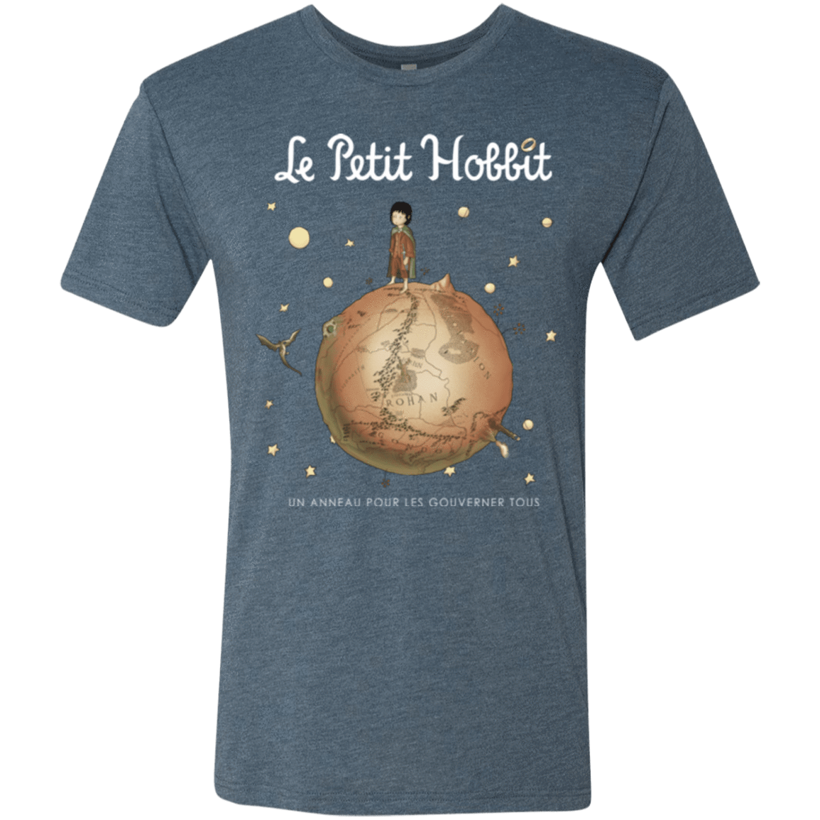 T-Shirts Indigo / Small Le Petit Hobbit Men's Triblend T-Shirt