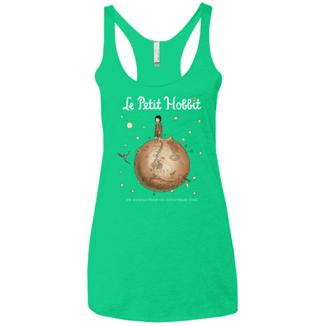 T-Shirts Envy / X-Small Le Petit Hobbit Women's Triblend Racerback Tank