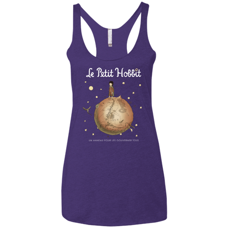 T-Shirts Purple / X-Small Le Petit Hobbit Women's Triblend Racerback Tank