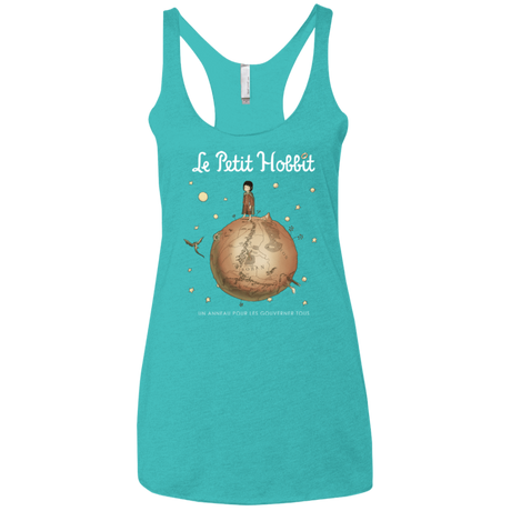 T-Shirts Tahiti Blue / X-Small Le Petit Hobbit Women's Triblend Racerback Tank