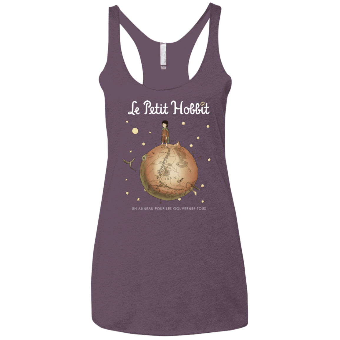 T-Shirts Vintage Purple / X-Small Le Petit Hobbit Women's Triblend Racerback Tank