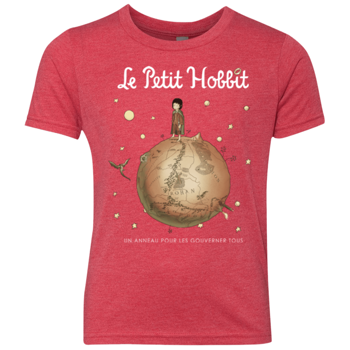 T-Shirts Vintage Red / YXS Le Petit Hobbit Youth Triblend T-Shirt
