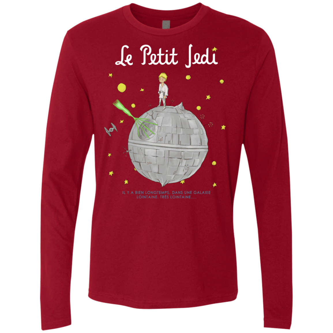 T-Shirts Cardinal / Small Le Petit Jedi Men's Premium Long Sleeve