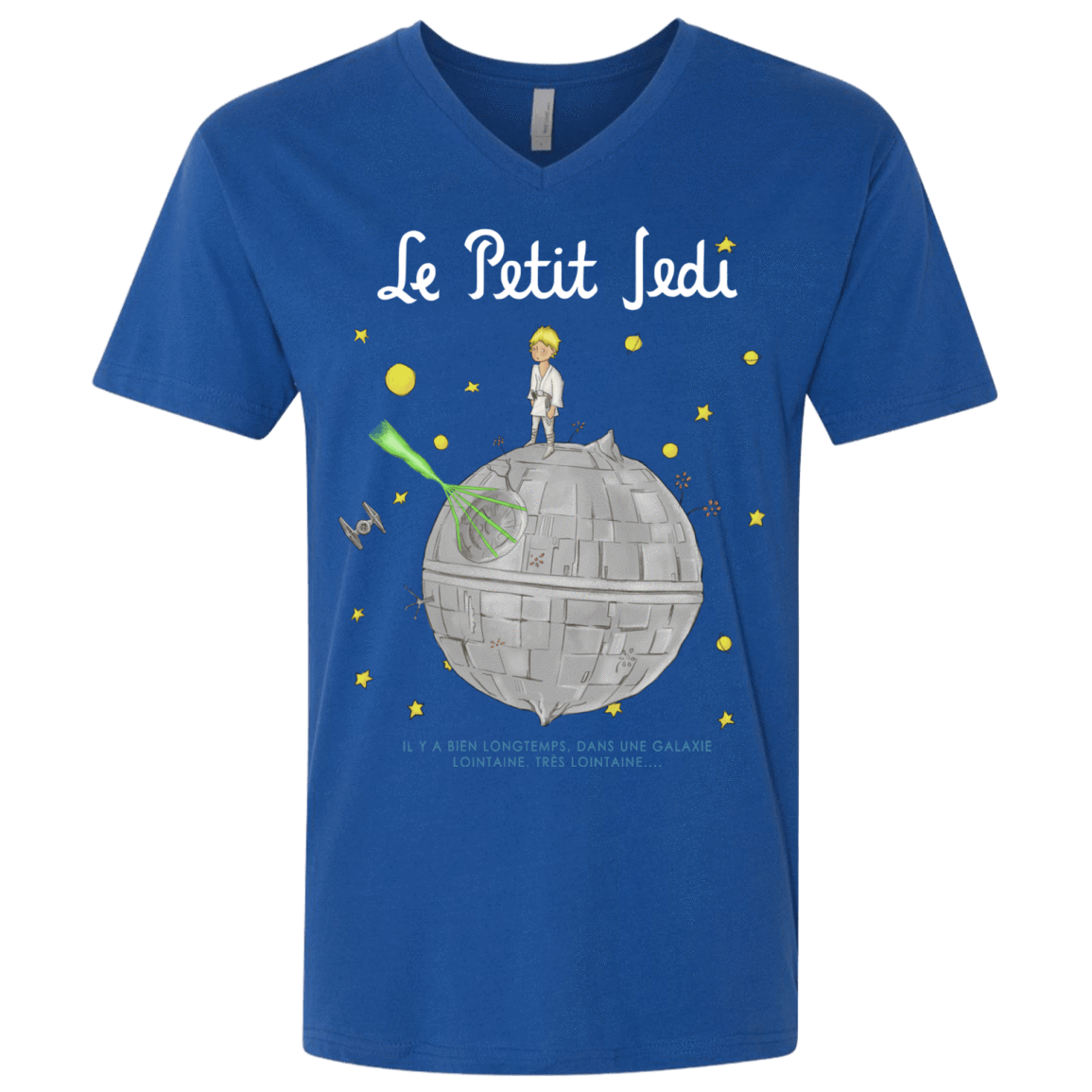 T-Shirts Royal / X-Small Le Petit Jedi Men's Premium V-Neck