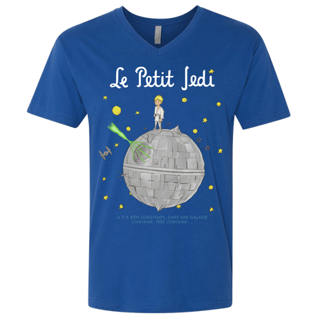 T-Shirts Royal / X-Small Le Petit Jedi Men's Premium V-Neck