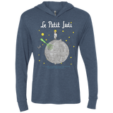 T-Shirts Indigo / X-Small Le Petit Jedi Triblend Long Sleeve Hoodie Tee