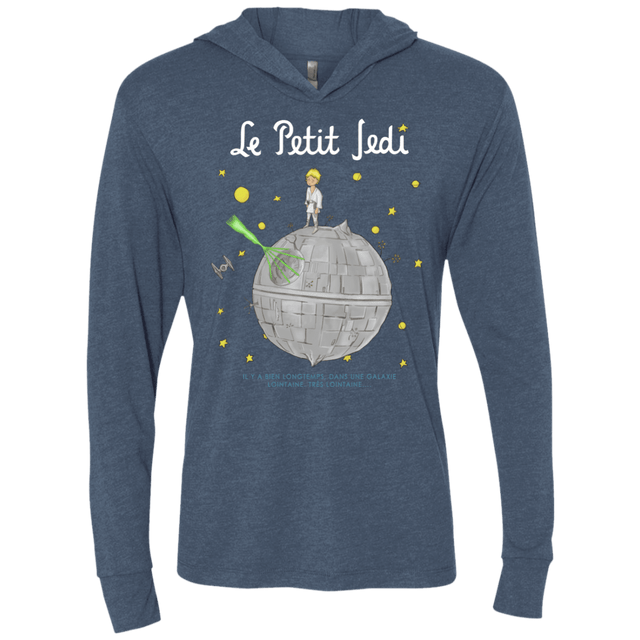 T-Shirts Indigo / X-Small Le Petit Jedi Triblend Long Sleeve Hoodie Tee