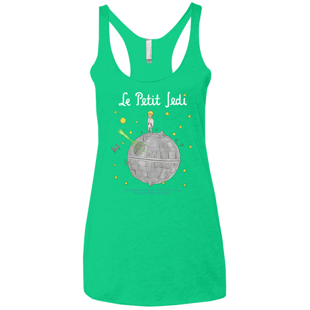 T-Shirts Envy / X-Small Le Petit Jedi Women's Triblend Racerback Tank