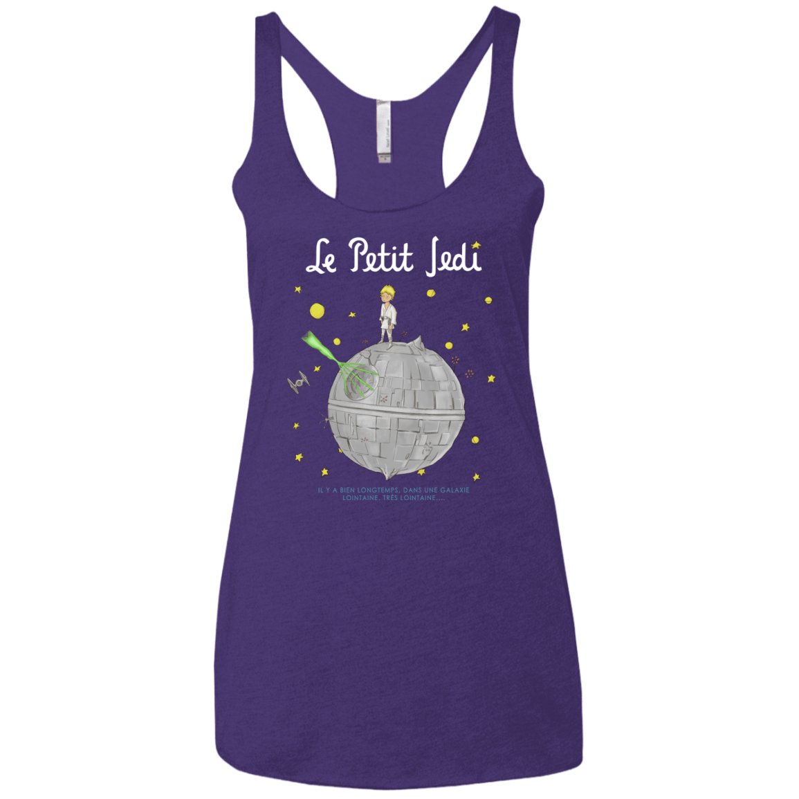 T-Shirts Purple / X-Small Le Petit Jedi Women's Triblend Racerback Tank