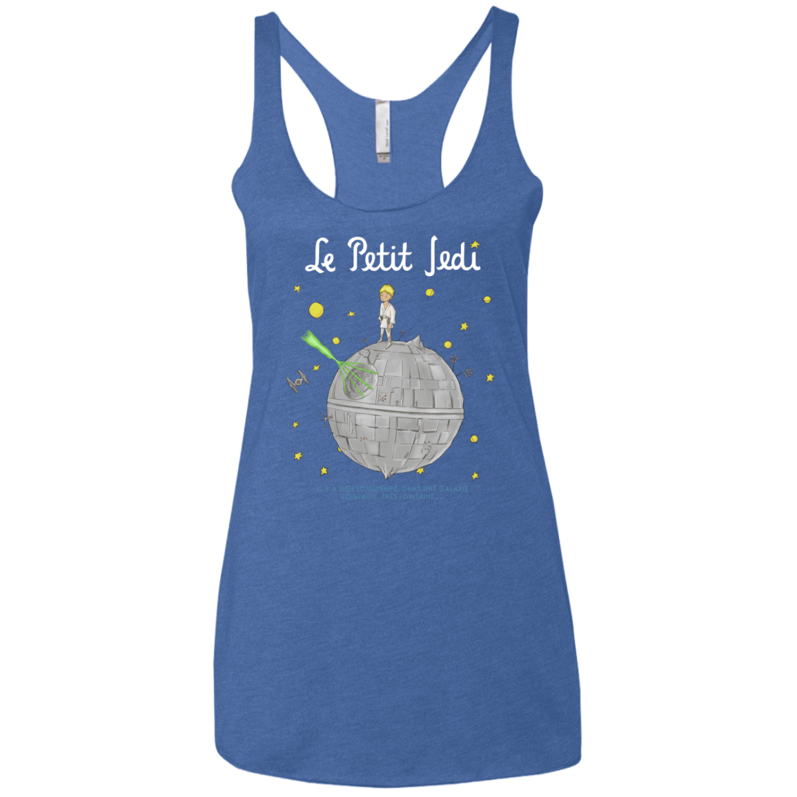 T-Shirts Vintage Royal / X-Small Le Petit Jedi Women's Triblend Racerback Tank