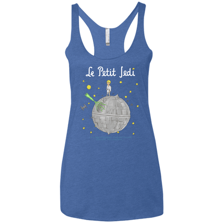 T-Shirts Vintage Royal / X-Small Le Petit Jedi Women's Triblend Racerback Tank