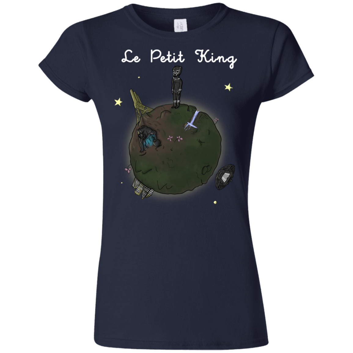 T-Shirts Navy / S Le Petit Prince Of Wakanda Junior Slimmer-Fit T-Shirt