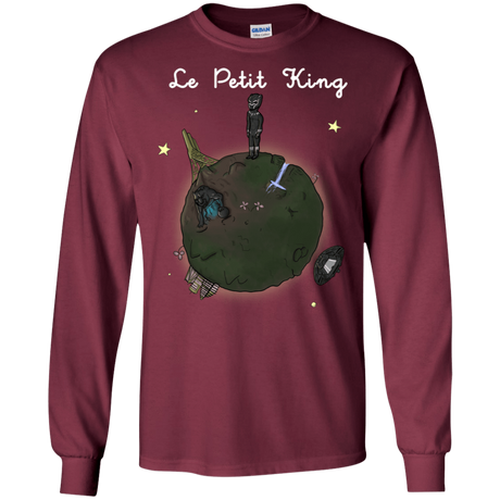 T-Shirts Maroon / S Le Petit Prince Of Wakanda Men's Long Sleeve T-Shirt